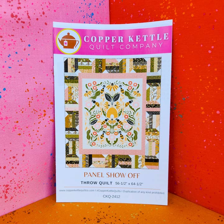 Panel Show Off | CKQ-2412 Quilt Pattern for wholesale by Copper Kettle Quilt Company