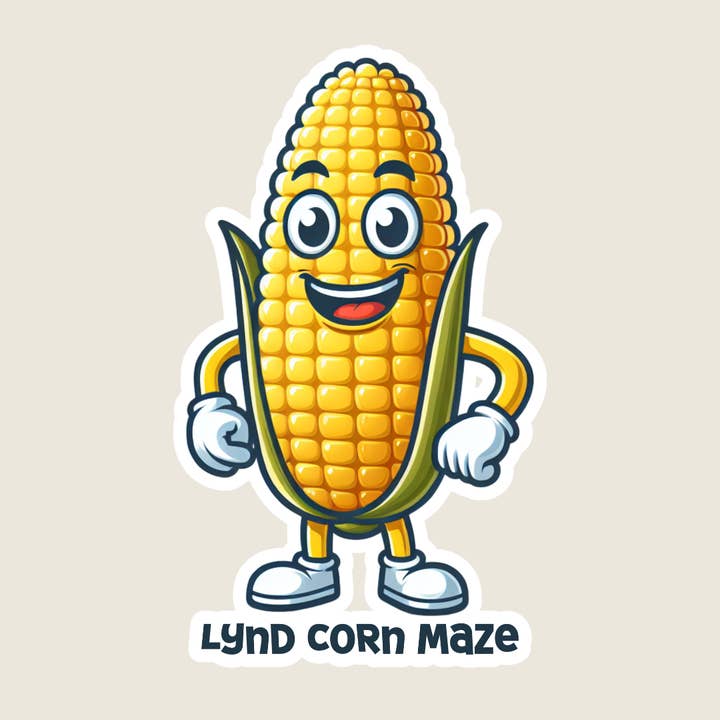 Shoreline Summit - Wholesale Sticker - Corn on the Cob Mascot Souvenir Sticker1