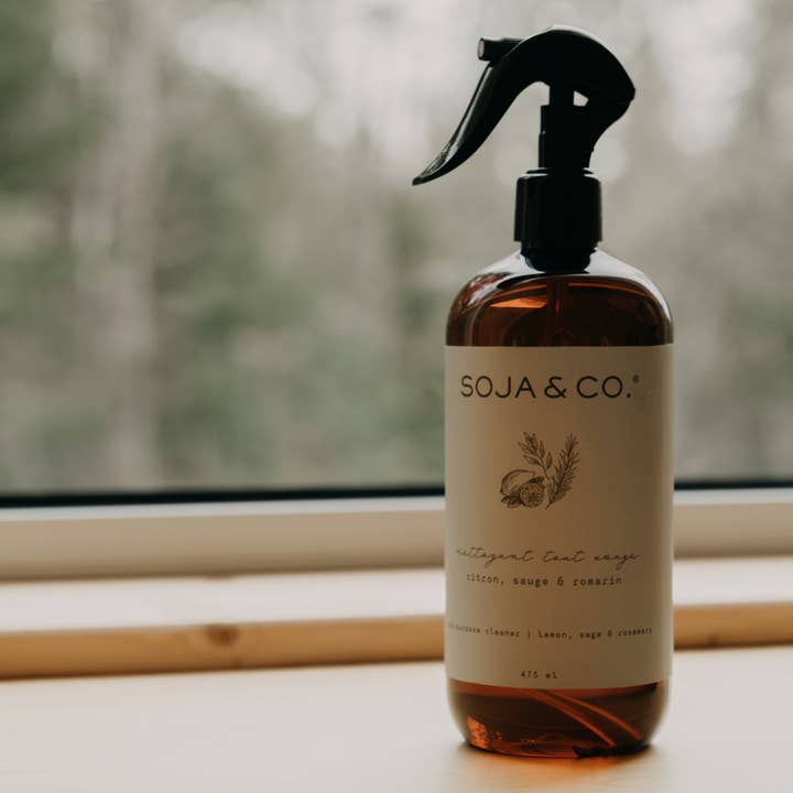 SOJA&CO.® - Vente Spray de nettoyage multi-usage - Nettoyant tout usage | Citron, Sauge & Romarin1