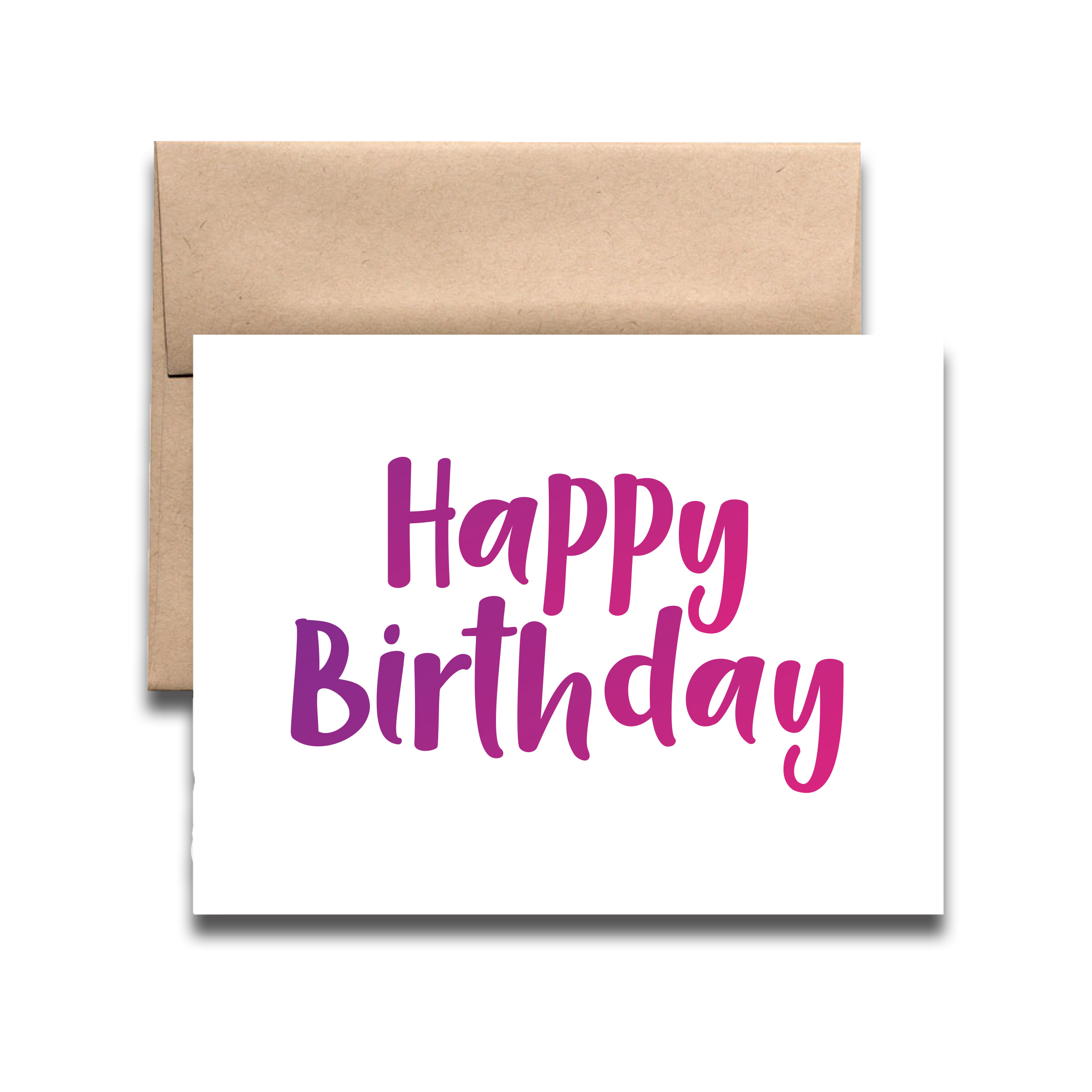 REMOVED BRAND - Wholesale Birthday Card - Birthday Pink and Purple Greeting Card0