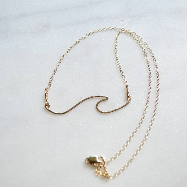 Salty But Sweet - Wholesale Pendant/Charm Necklace - Ocean Wave Necklace1