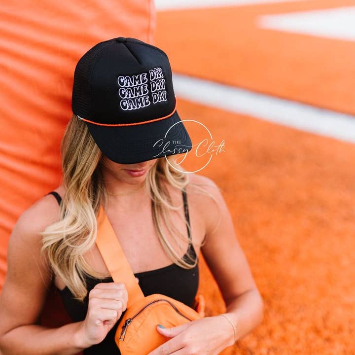 The Classy Cloth WS - Wholesale Trucker Hat - Women's - Embroidered Trucker Hat - Game Day RTS20