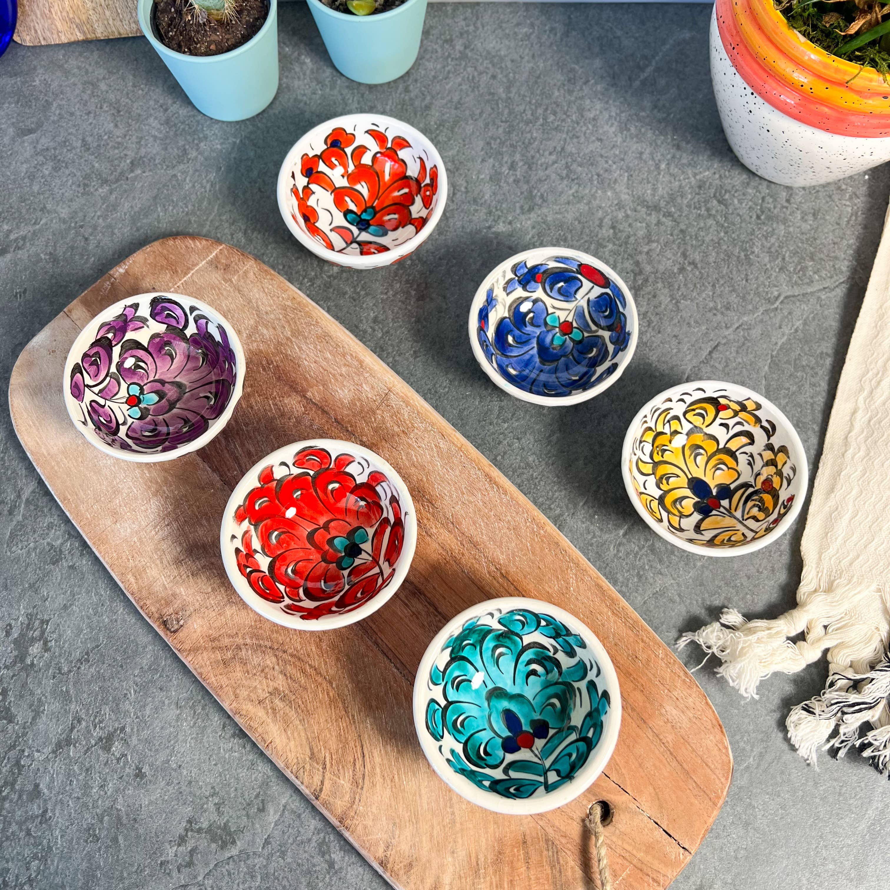 Umays Boho - Wholesale Bowl - Handpainted Ceramic Bowl, Cute Bowls, Trinket Dishes3