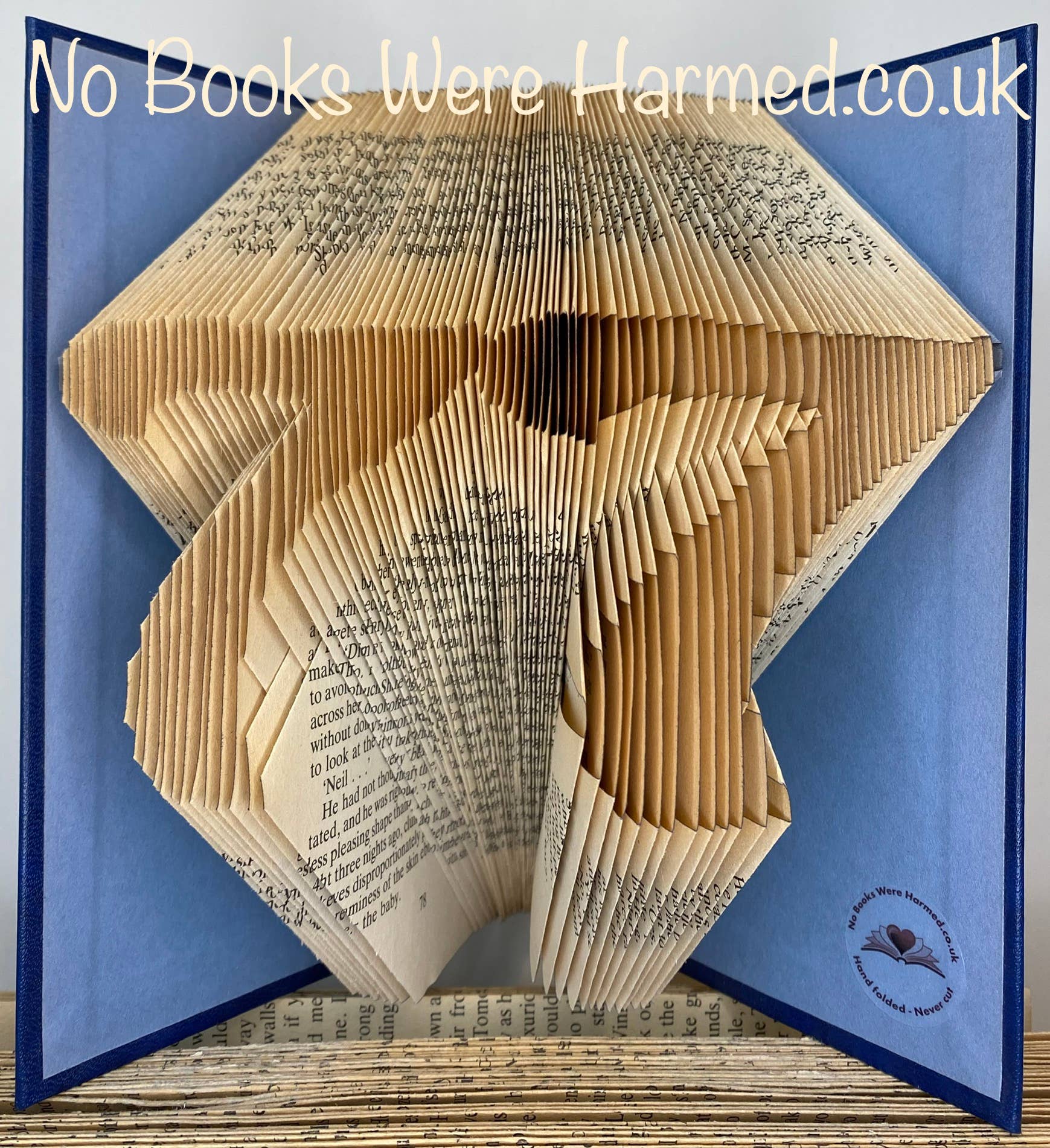 No Books Were Harmed.co.uk - Wholesale Sculpture - Milestone Numbers Hand Folded Book Art Sculpture Gift11