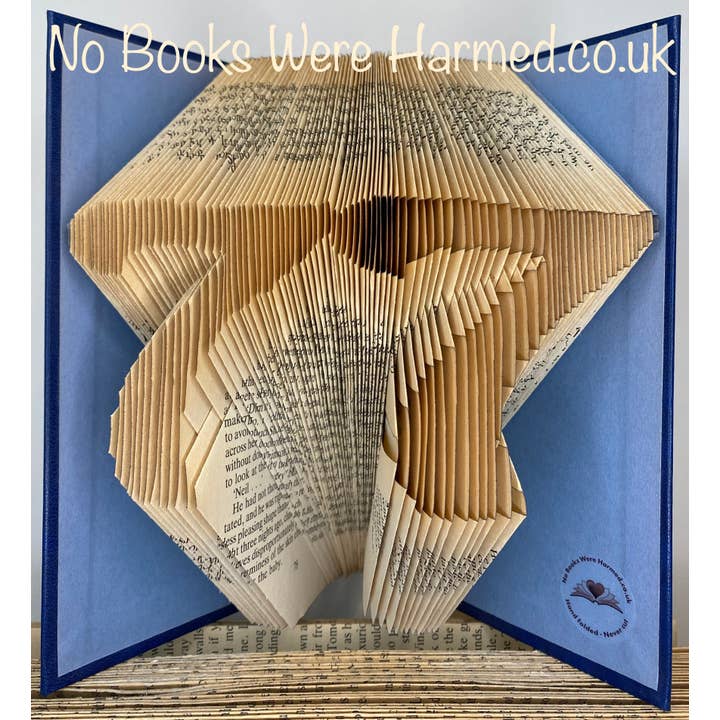 No Books Were Harmed.co.uk - Wholesale Sculpture - Milestone Numbers Hand Folded Book Art Sculpture Gift11