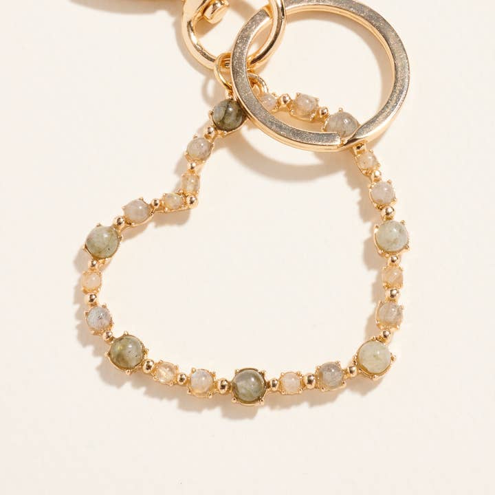 Designature New York - Wholesale Keychain - Women's - Valentines Heart Shaped Semi Precious Keychain9