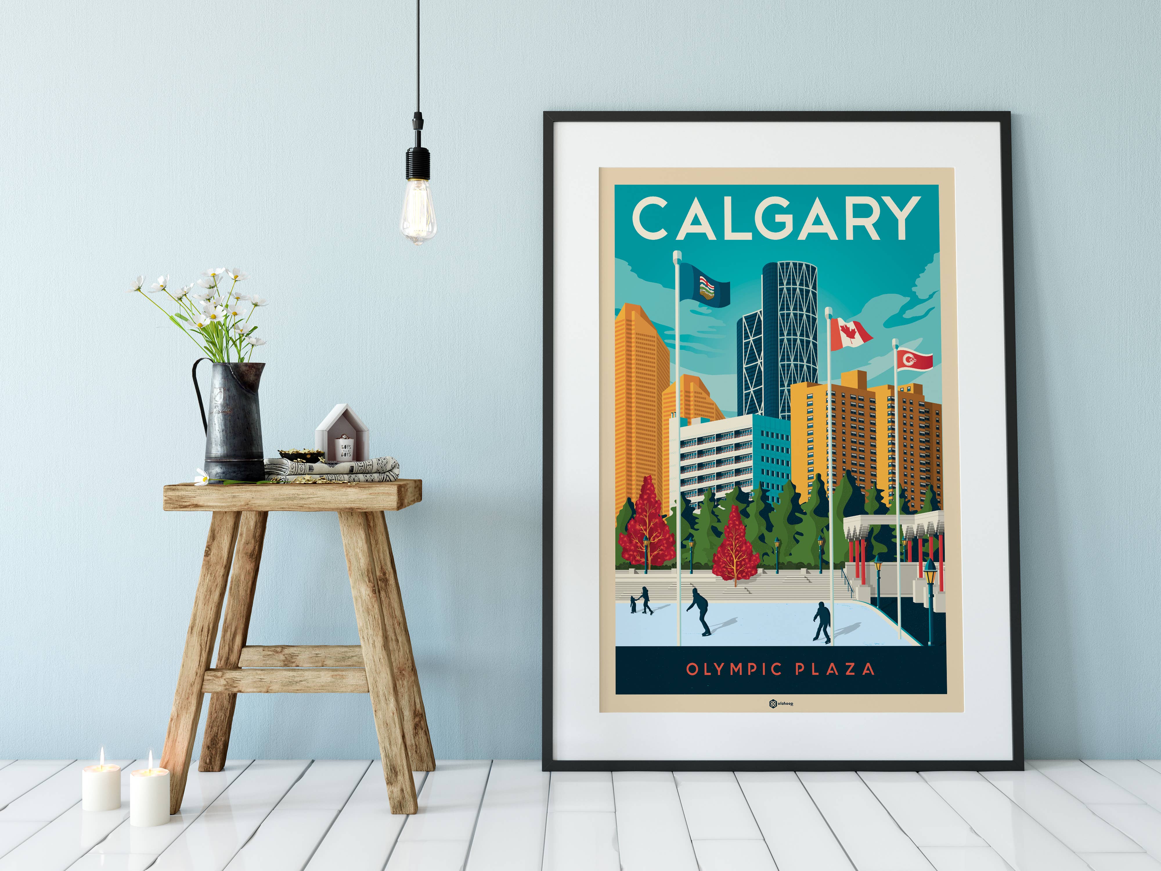 Olahoop Travel Posters - Wholesale Poster - Calgary Alberta - Canada travel poster5