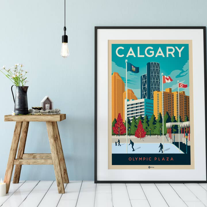 Olahoop Travel Posters - Wholesale Poster - Calgary Alberta - Canada travel poster5