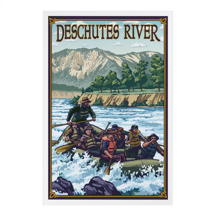 CARTOLINE PREMIUM Bend, Oregon, Deschutes River Rafting per la vendita all'ingrosso da parte di Lantern Press