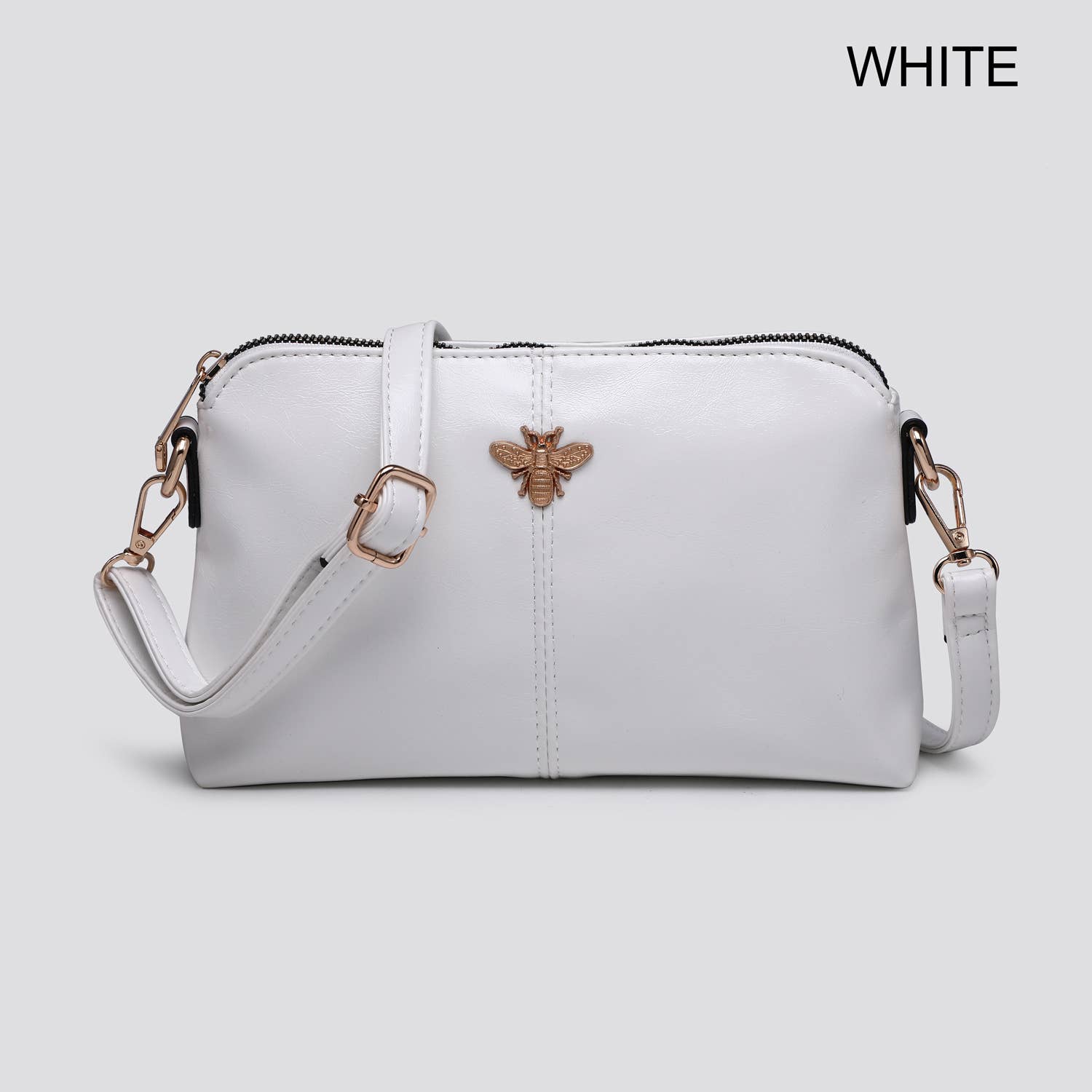 House of Milano – wholesale Crossbody bag – Women's – Faux Leather Crossbody Bag with Bee Logo # 267015