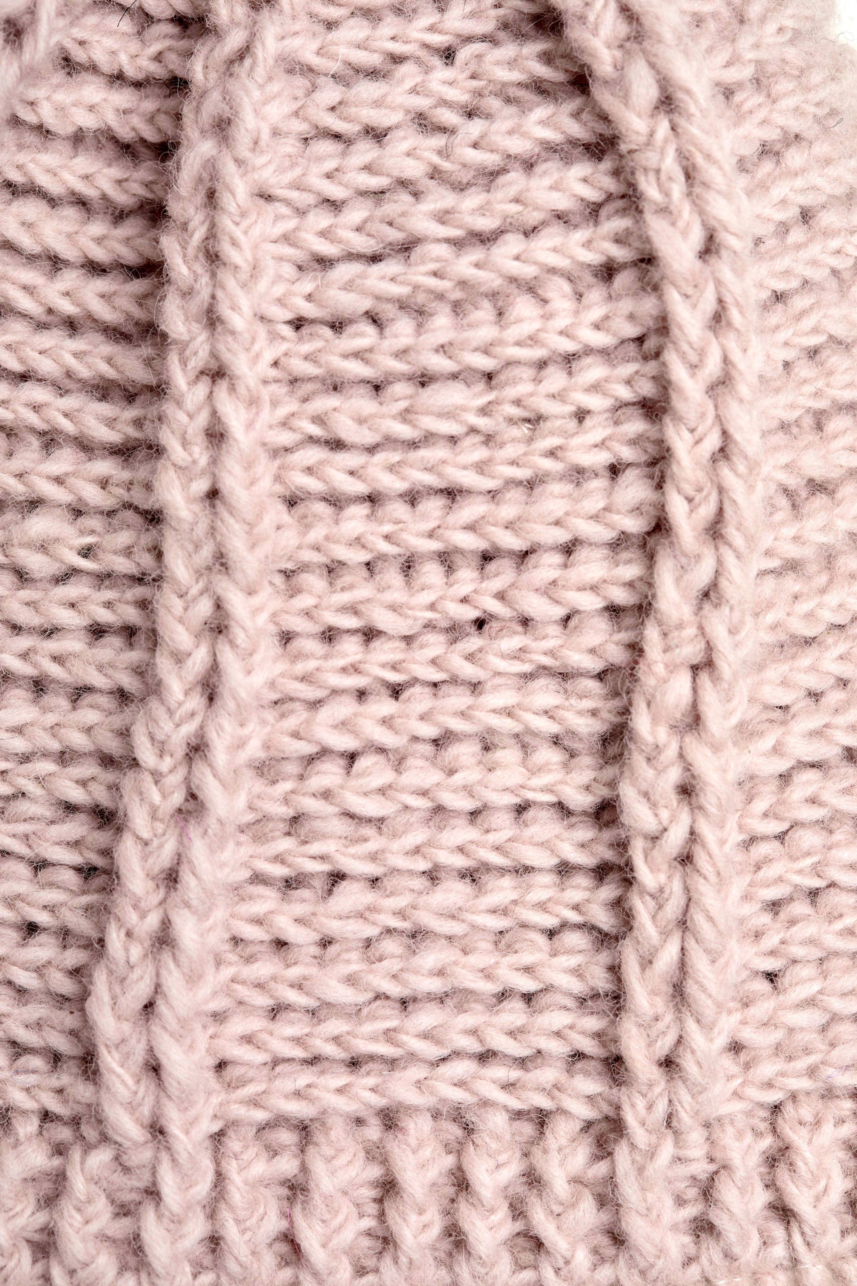 By Many Hands - Vente Bonnet – femme - Bonnet en crochet Brecken Tan/Rose4