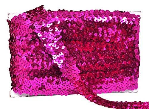 Mandala Crafts – Engroshandel Håndværk forsyninger – Mandala Håndværk Elastisk Paillet, Flad Glitter Stretch Bling Paillette Stof Bånd, Metallisk Applikation Trim Blonder til Kjole Pynt, Pandebånd5