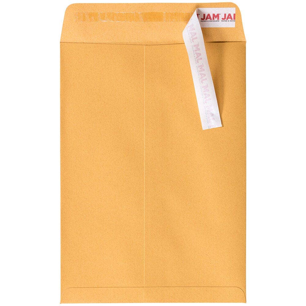 JAM PAPER - Wholesale Envelopes - Brown Kraft Manila Envelopes with Peel & Seal Closure1