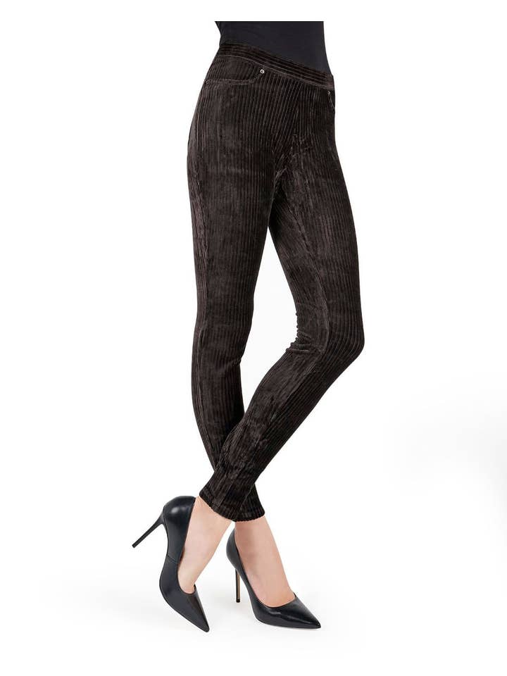 Infinity Classics International Inc. - Wholesale Fashion Leggings - Women's - MeMoi Wide-Rib Stretch Corduroy Leggings
