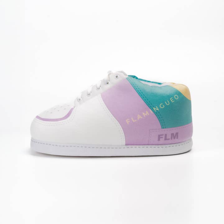 Flamingueo – Großhandel Slip-on-Sneaker – Damen – PAMPIDIUS weiße pastellfarbene Unisex-Heimschuhe