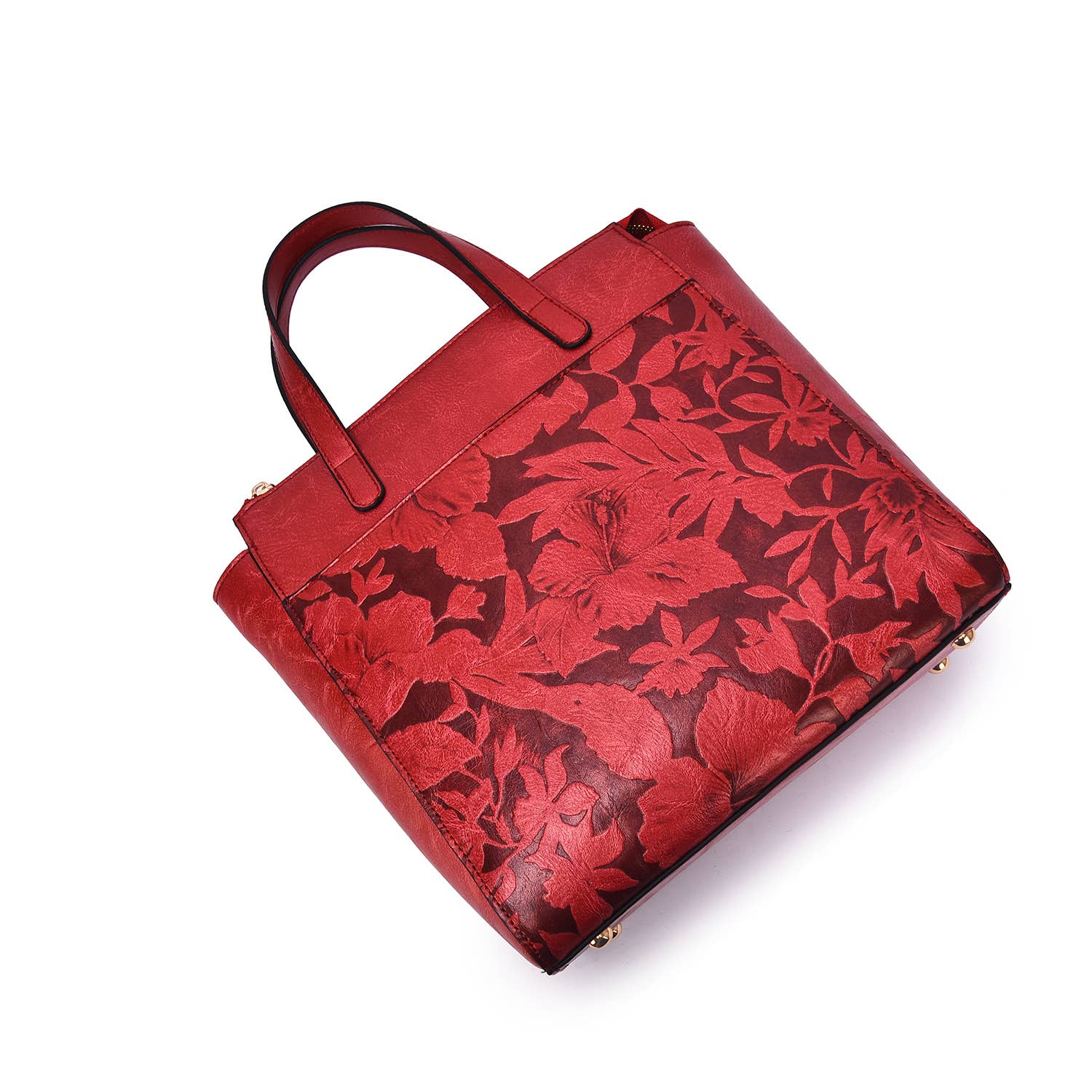 Mellow World - Vendita all'ingrosso Tracolla - Donna - Borsa a tracolla/zaino convertibile Shia 3D con motivo floreale goffrato7