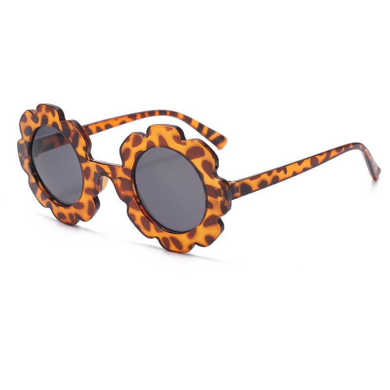 Little Trendy - Wholesale Sunglasses - Kids - Kids Toddler Gradient color cute sunflower Sunglasses0