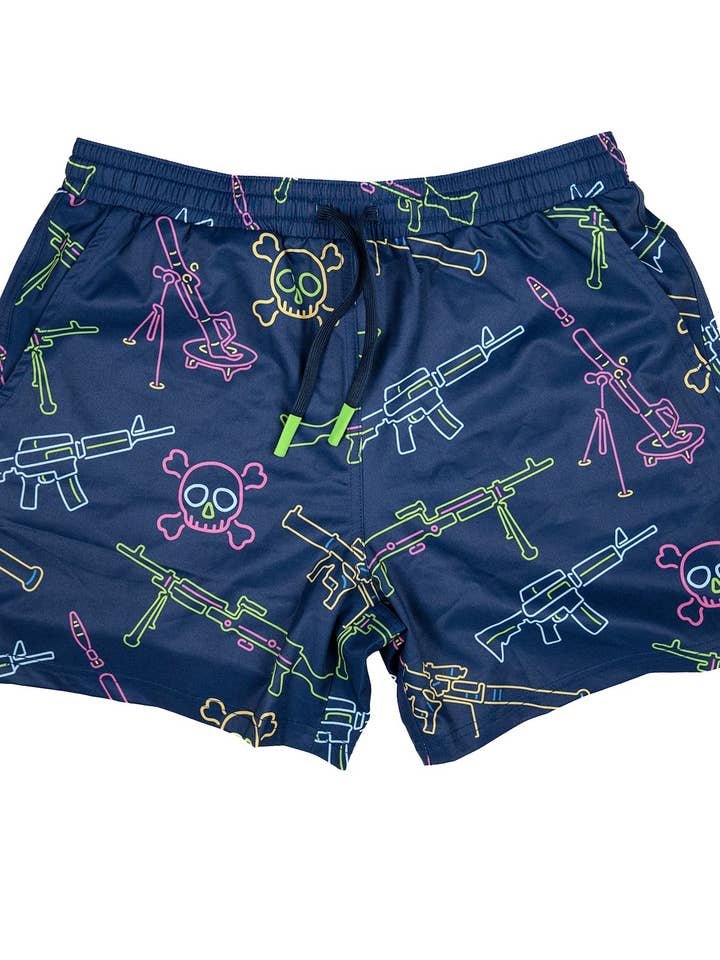 Maillot de bain - Lumières néon & Fusillades pour la vente par SAVAGE TACTICIANS