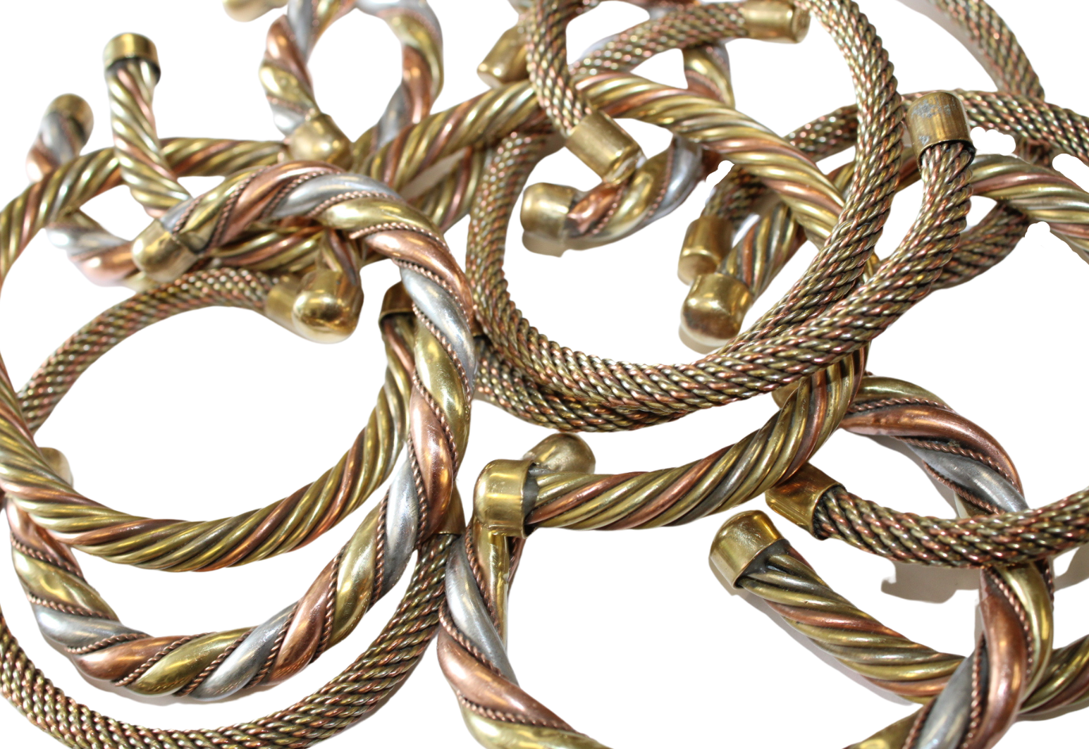 Tika - Wholesale Cuff Bracelet - Copper Tri-Metal Cuff Bracelets - Three Styles1