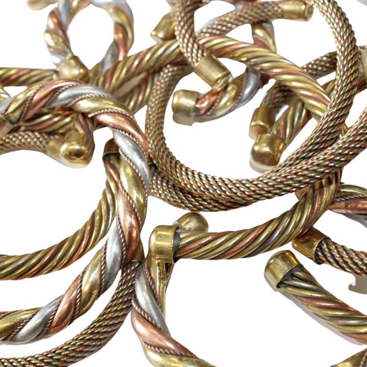 Tika - Wholesale Cuff bracelet - Copper Tri-Metal Cuff Bracelets - Three Styles1