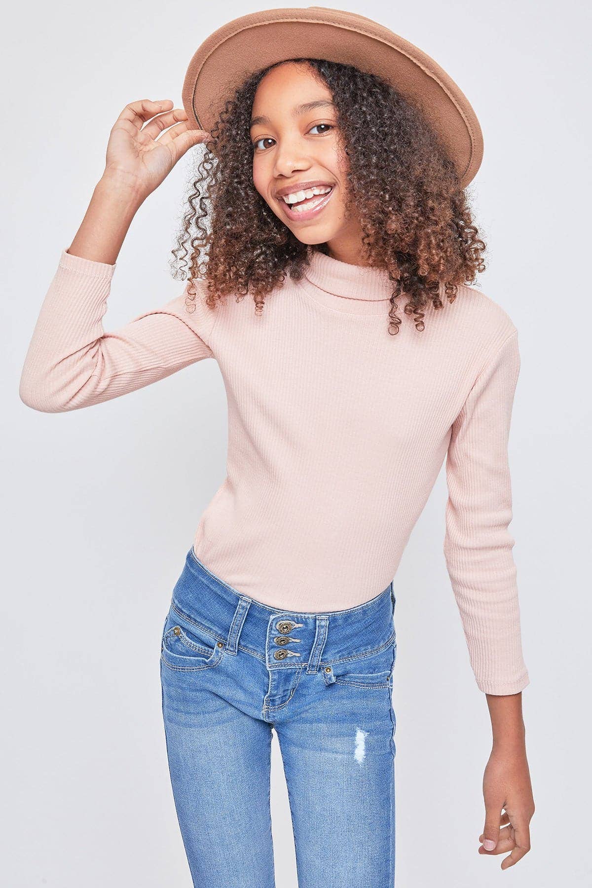 YMI - Venta al por mayor Vaqueros - Niños - Girls WannaBettaFit 3-Button Clean Hem Skinny -GP2377536