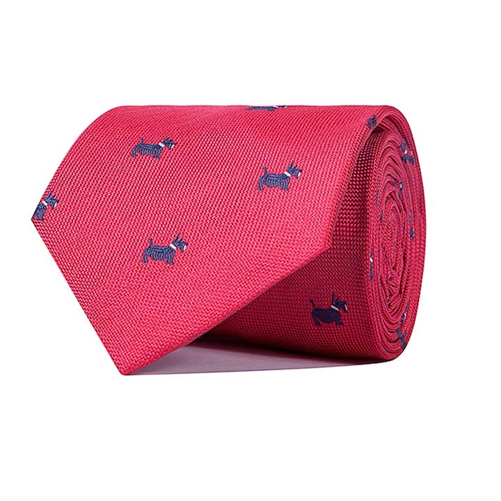 Cravatta in seta corallo e marina per cani per la vendita all'ingrosso da parte di Ox Gemelos