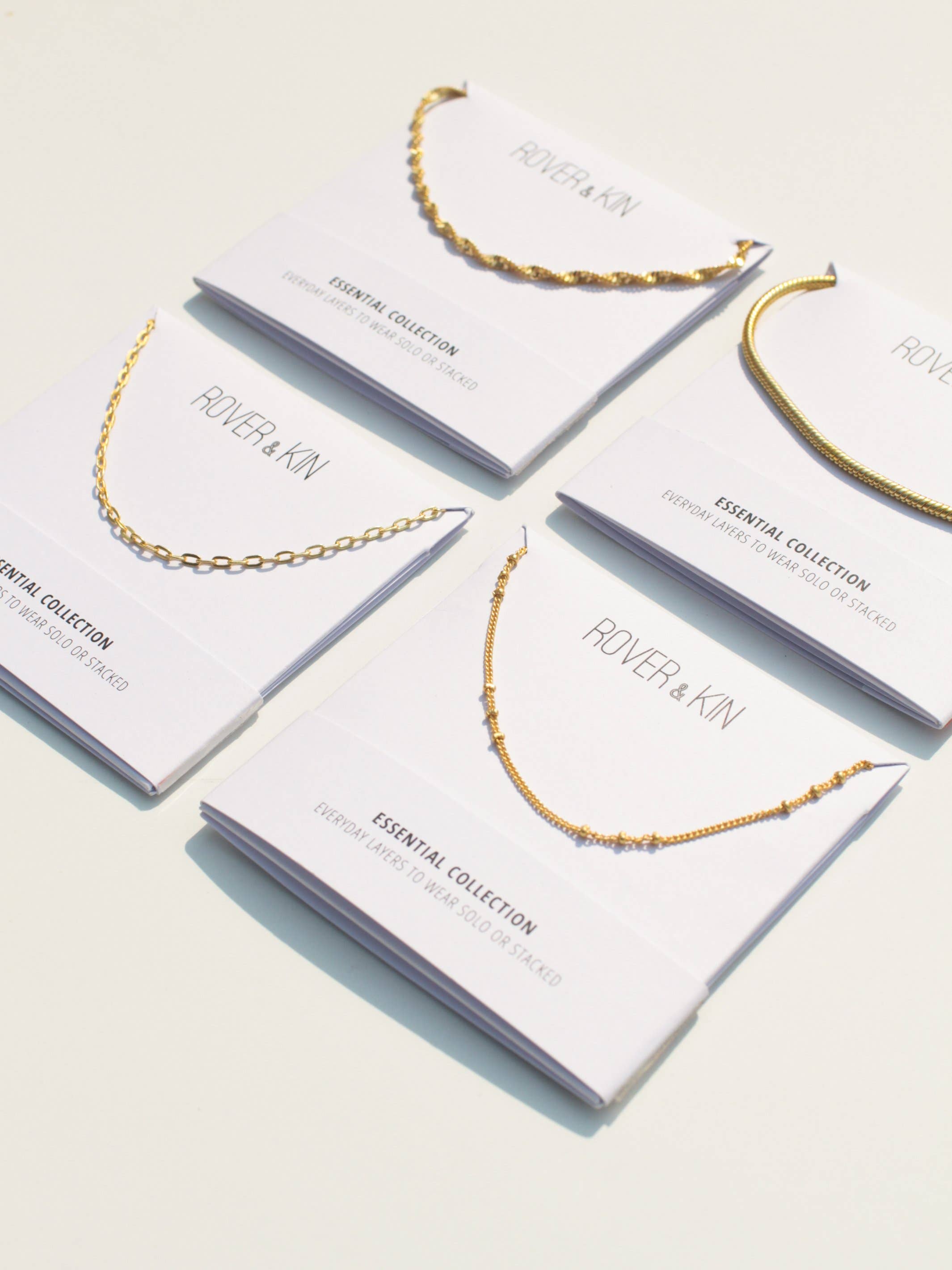 Rover & Kin - Wholesale Link & Chain Necklace - Twisted Herringbone Chain11