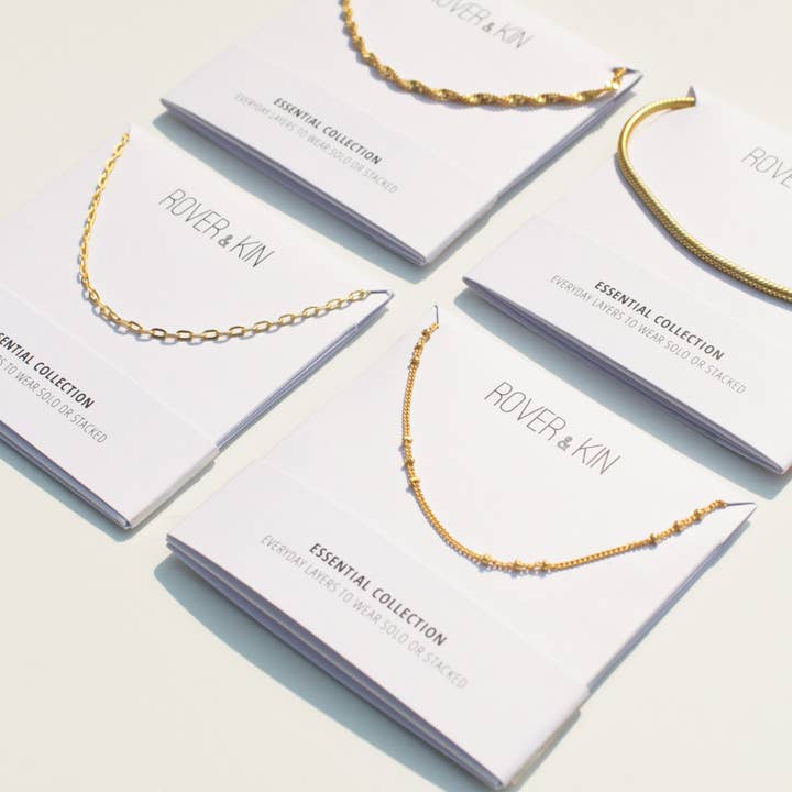 Rover & Kin - Wholesale Link & Chain Necklace - Twisted Herringbone Chain11