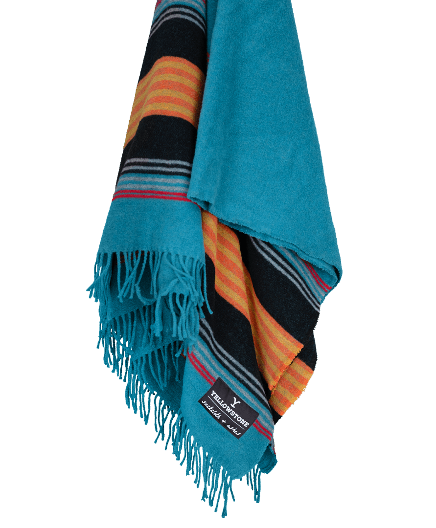 Sackcloth & Ashes - Wholesale Throw Blanket - Yellowstone Teal2