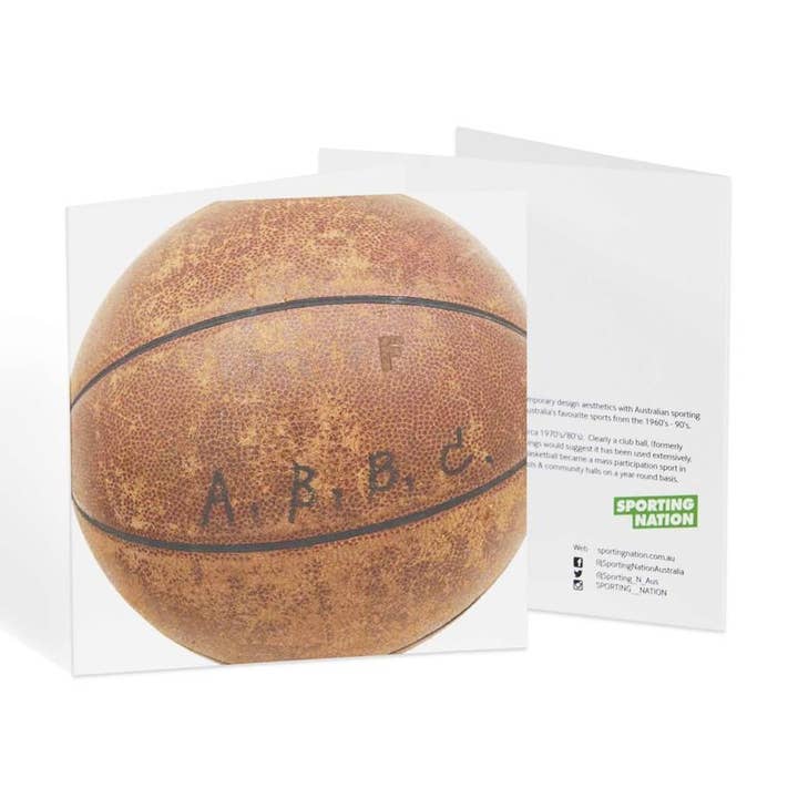 Vintage Basketball-Grußkarte für den Großhandel von Sporting Nation
