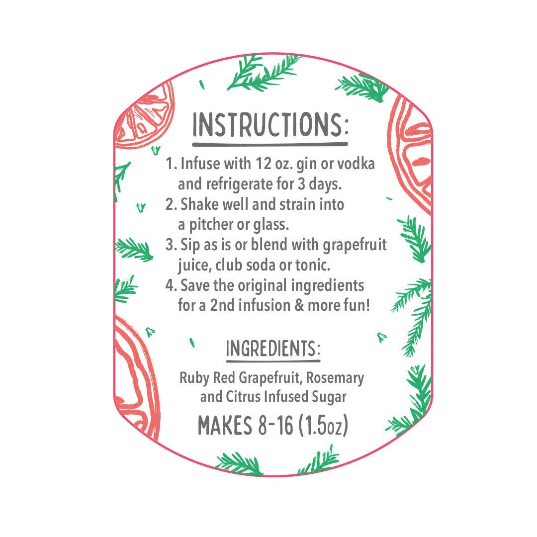 McKinnon's Dry Craft Cocktails - Wholesale Cocktail Mix/Syrup - Grapefruit Rosemary3