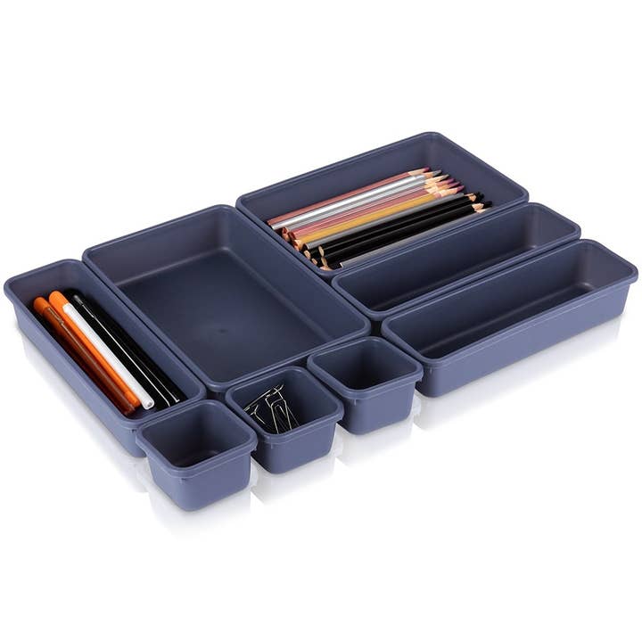 Vilde - Wholesale Drawer Organizer - Desk Drawer Organiser Plastic 8Pcs