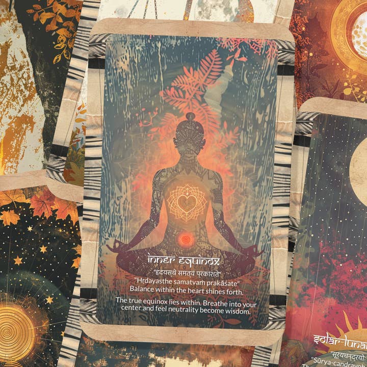 Ibiza Tarot USA - Wholesale Tarot Cards - Equinox Mantra Balance & Transition Oracle Deck – 22 Cards4