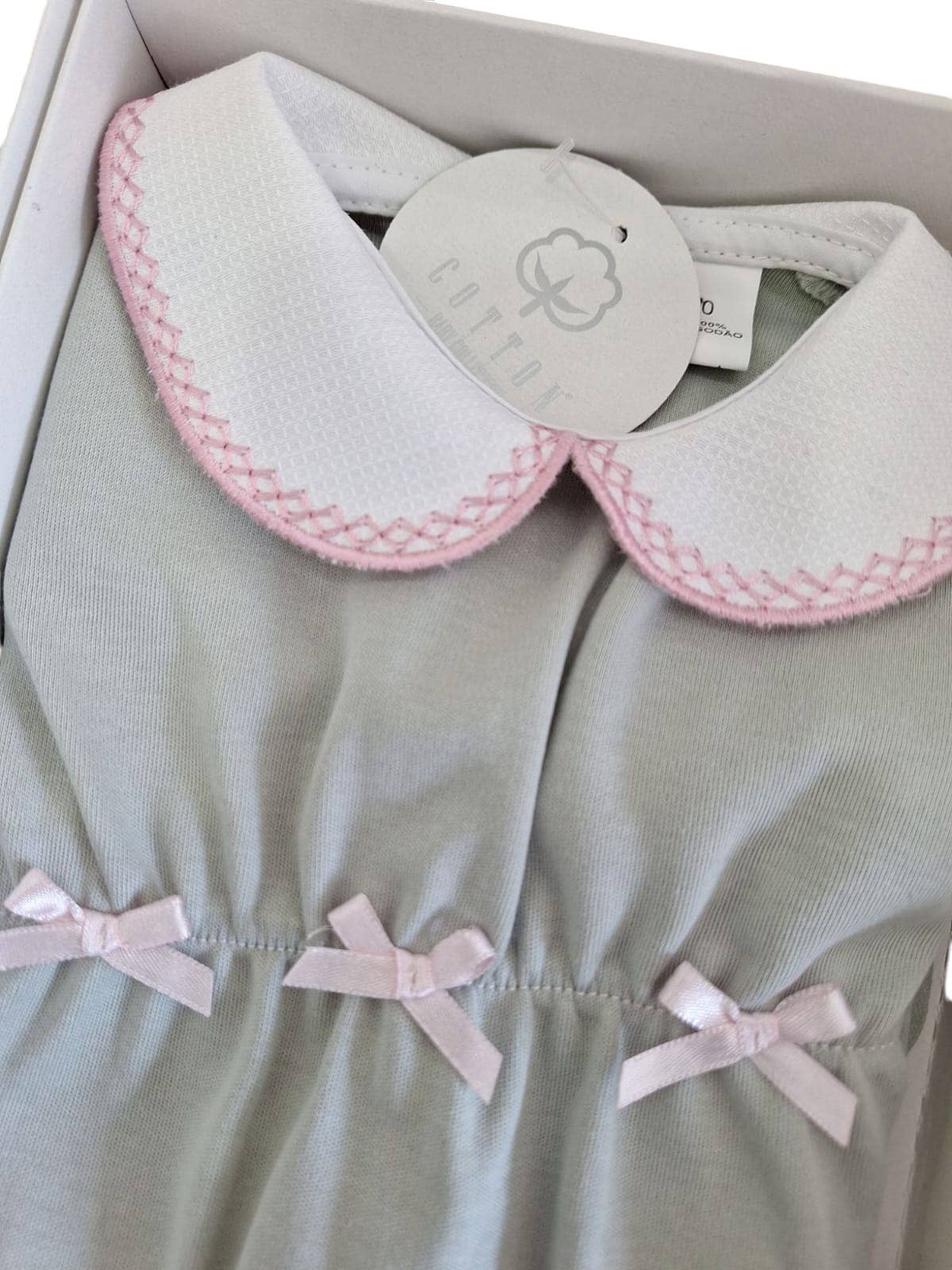 Cotton Socks - Wholesale Jumpsuit - Baby - Ref:605 Babygrow 3 bows 100% cotton4