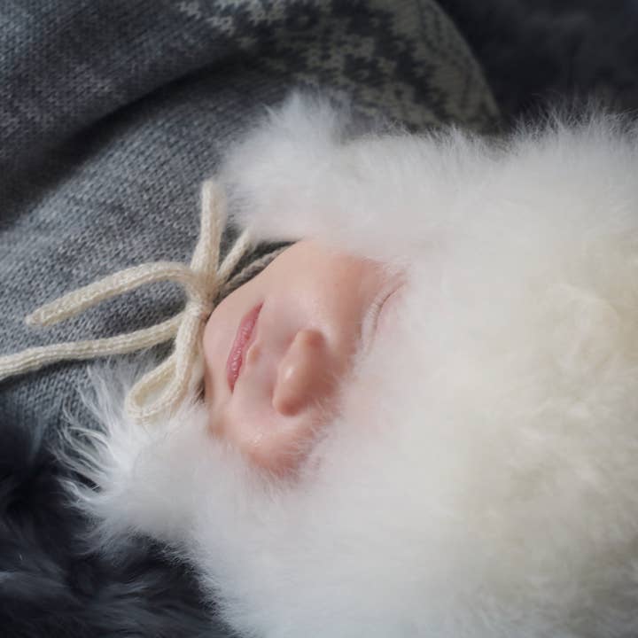 Samantha Holmes Alpaca Clothing and Gifts - Wholesale Trapper/Bomber Hat - Kids - Alpaca Fur Baby Trapper Hat - Made to Order1