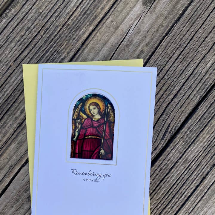 Bright Greetings – wholesale Everyday greeting card – St. Raphael sun-cathcher card0