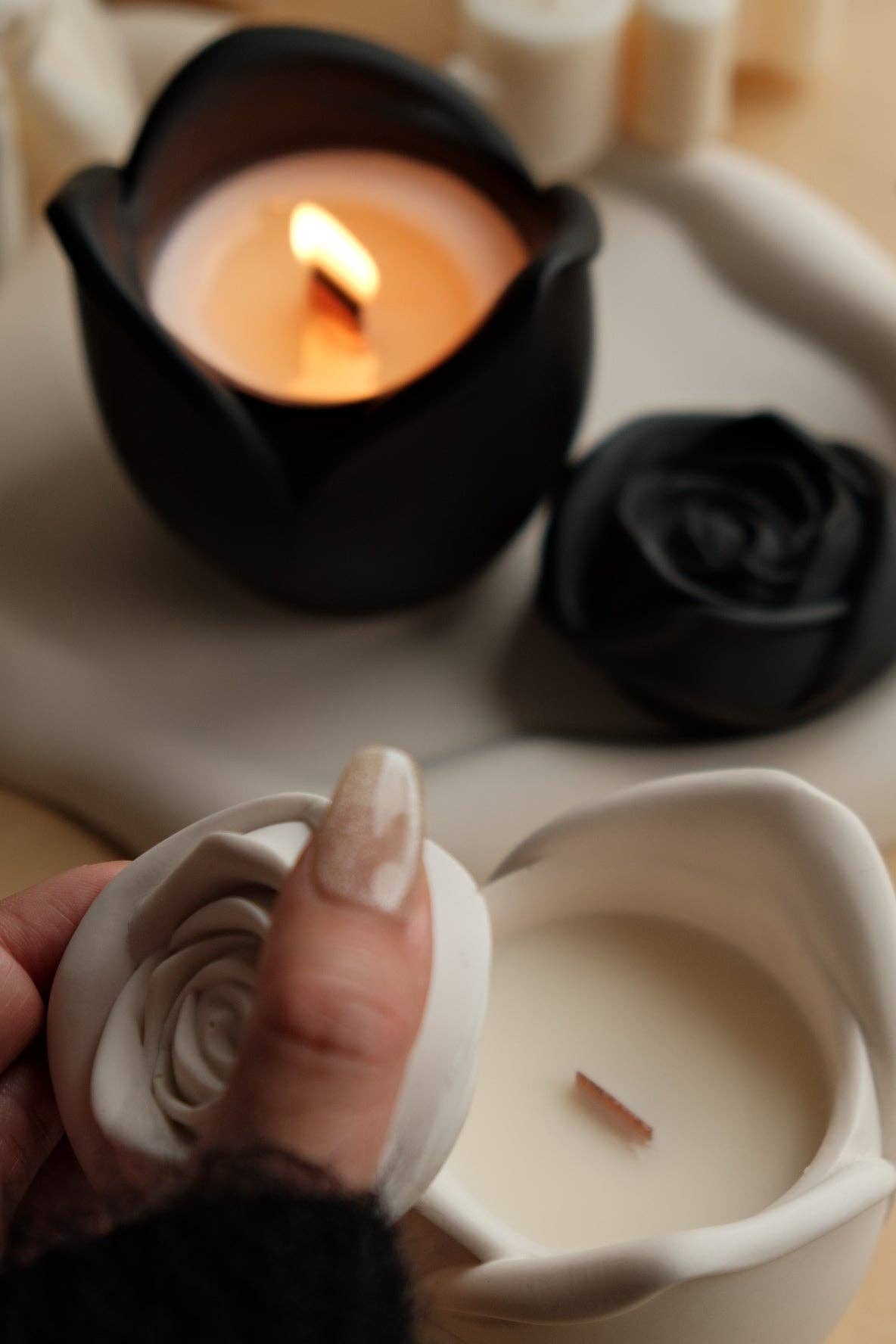 ECLAT DE L'AUBE - Wholesale Jar/filled candle - Scented candle in a jar - Pink3