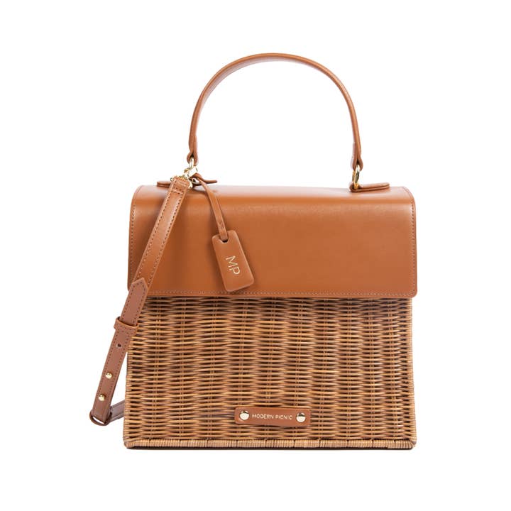 Modern Picnic - Wholesale Lunch Bag/Box - Wicker Lunchbox – Insulated Wicker Beach Cooler Bag