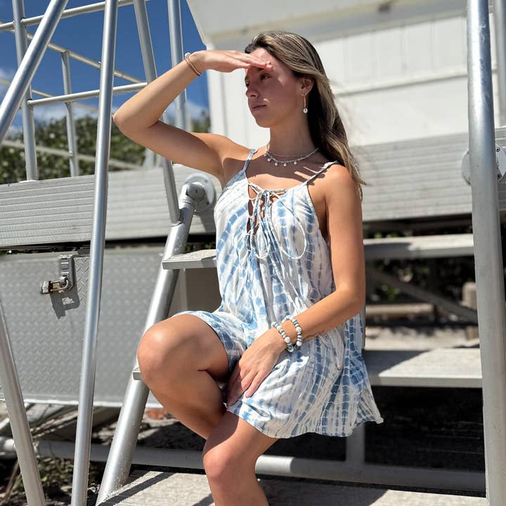 Macacão Largo em Tie-Dye Nuvem por atacado de Sea Lustre