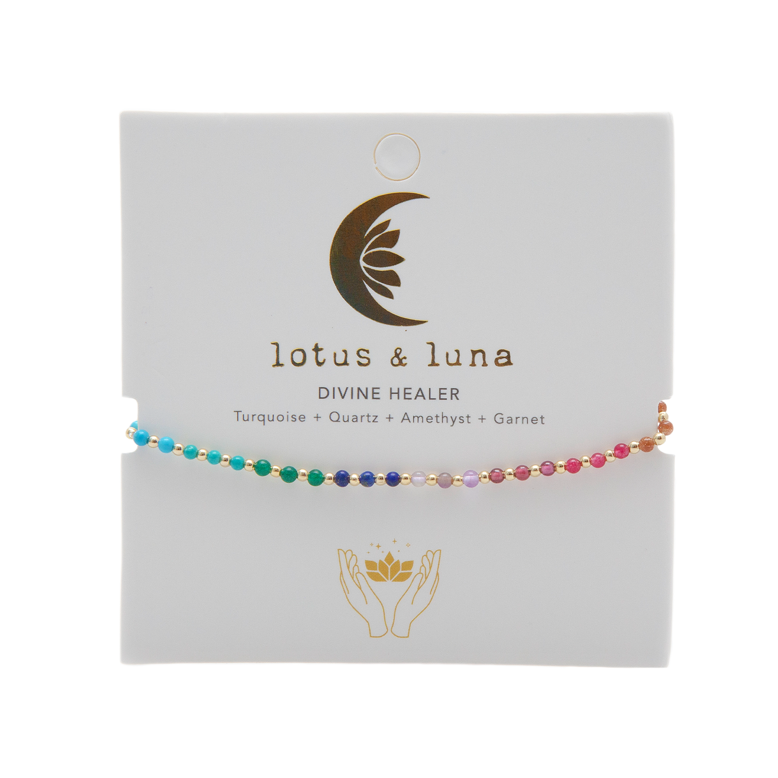 Lotus and Luna - Wholesale Anklet - Divine Healer 2mm Healing Anklet5