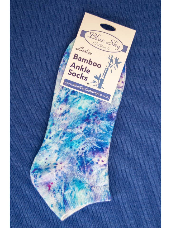 Blue Sky Clothing Co LLC - Wholesale Socks - Women's - Ladies Ankle Bamboo Socks, Assorted Prints10