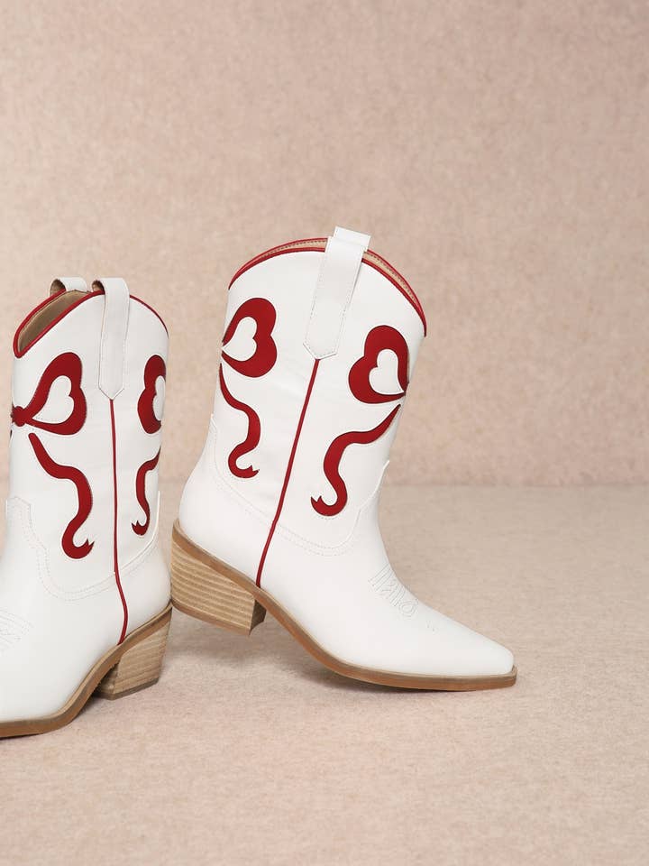 CCOCCI - Wholesale Booties - Women's - MIRIAM RIBBON CUT OUT DESIGN COQUETTE BOOTIES26