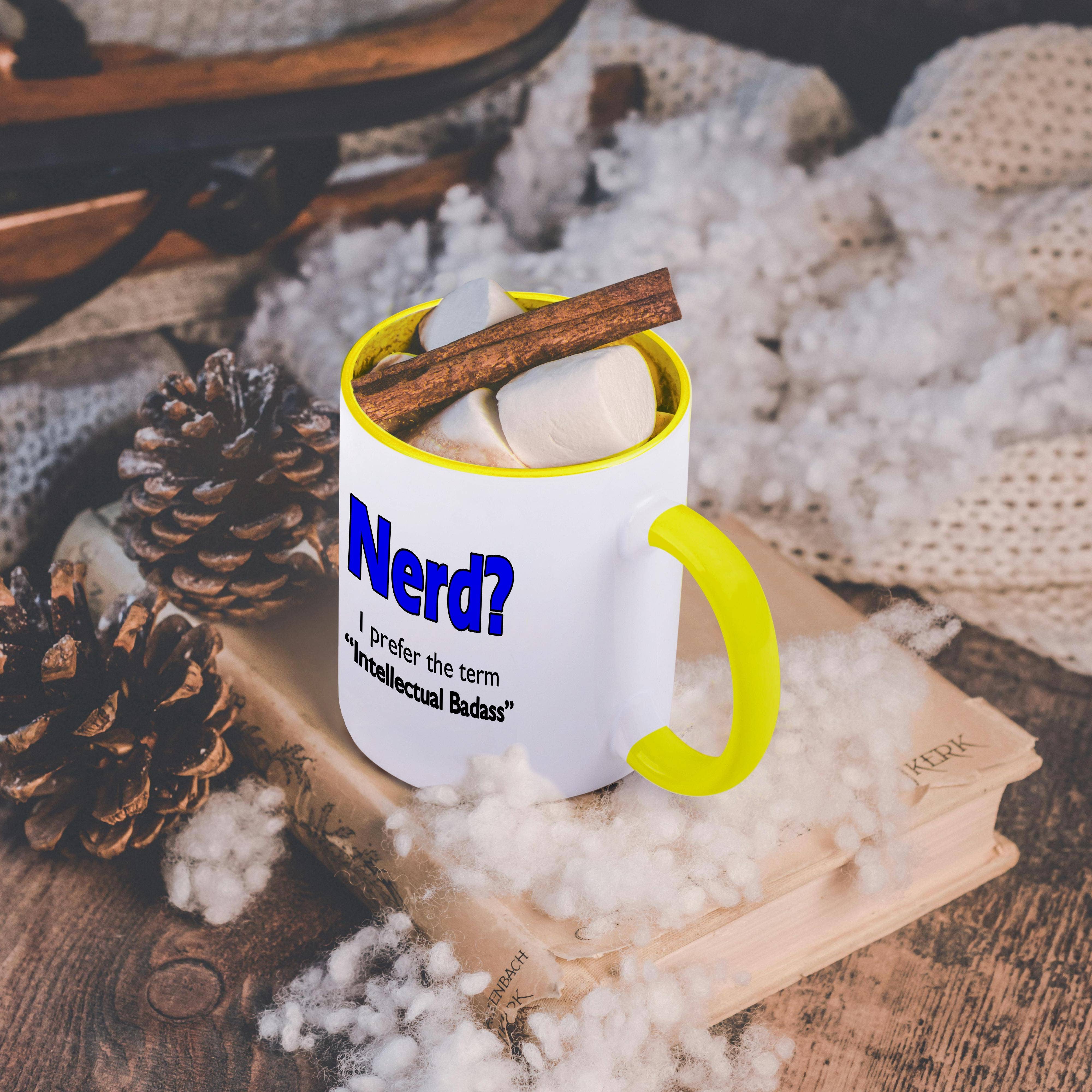 3dRose - Wholesale Coffee Mug - 3dRose, Nerd. Intellectual Badass. Blue., Mug5