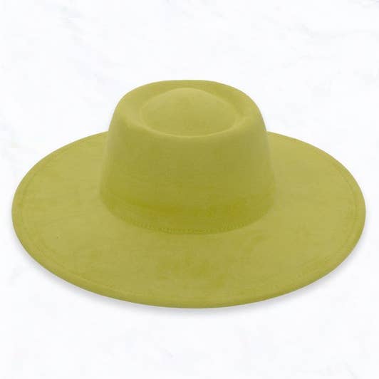 Suzie Q USA - Wholesale Fedora - Women's - Suede Concave Hat1