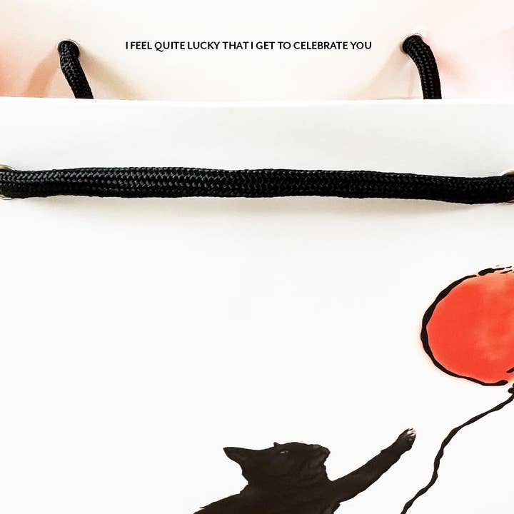Mitzi Bitsy Spider - Wholesale Gift Bag - Happy Birthday Black Cat — Birthday Gift Bag 3