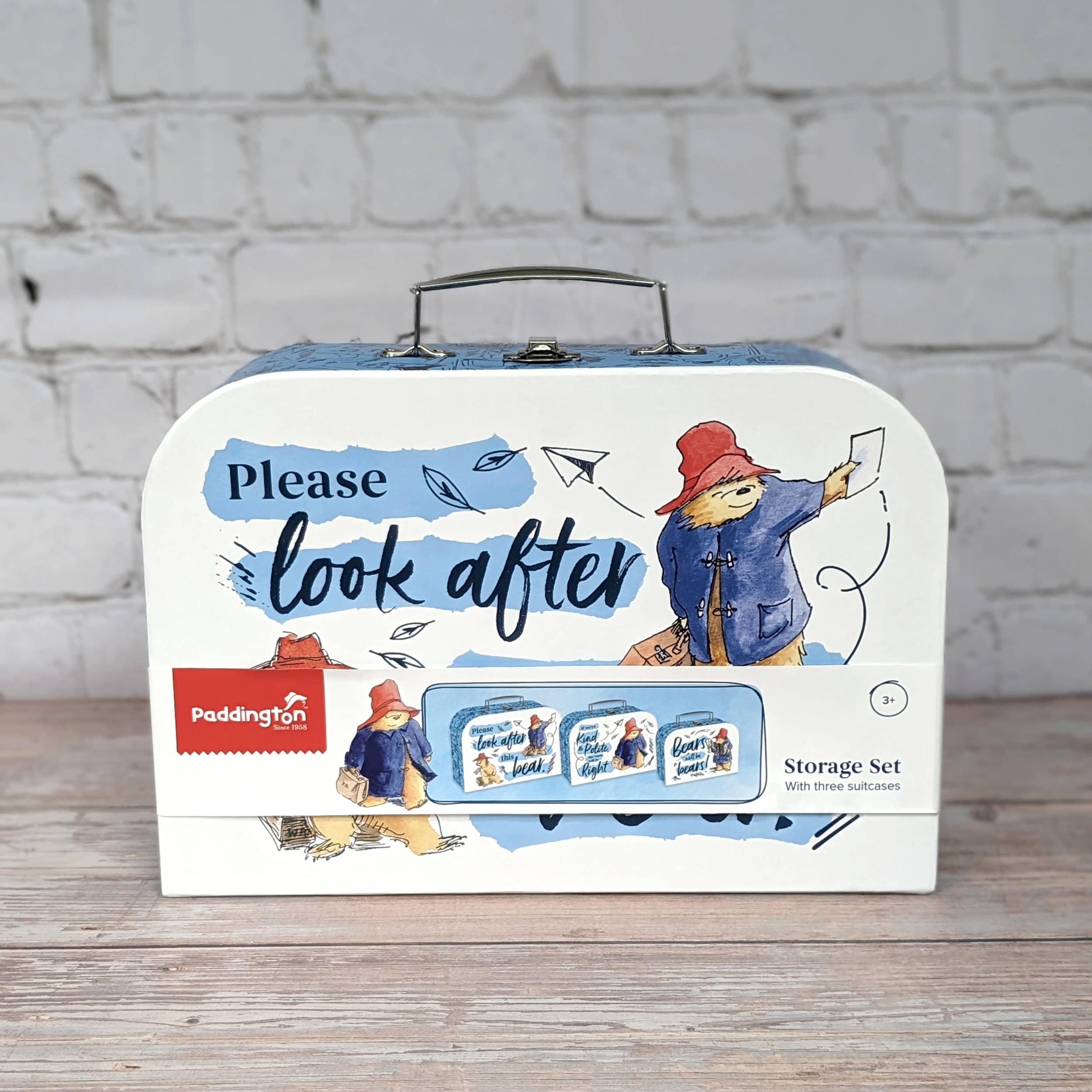 Robert Frederick Ltd - Wholesale Opbergdoos voor speelgoed - Kinderen en baby - Paddington draagkoffers set van drie - speelgoedopslag5