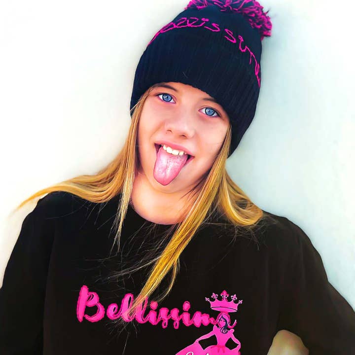 Tundem - Wholesale Beanie - Kids - Children's cap, Pom Pom, Merino Wool, Hand embroidered5