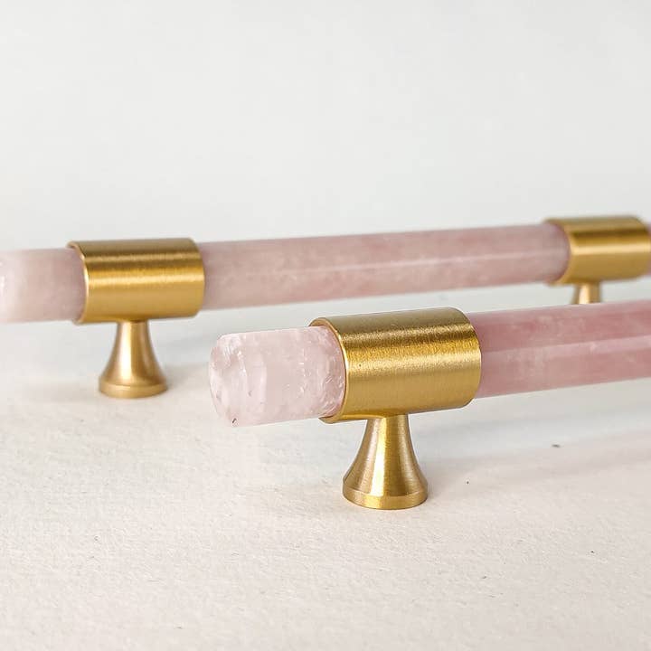 PIETRA DI CASA - Wholesale Knob/Pull - Pink Onyx Bar Knob/Pull Handle S/M/L Natural Luxury Stone1