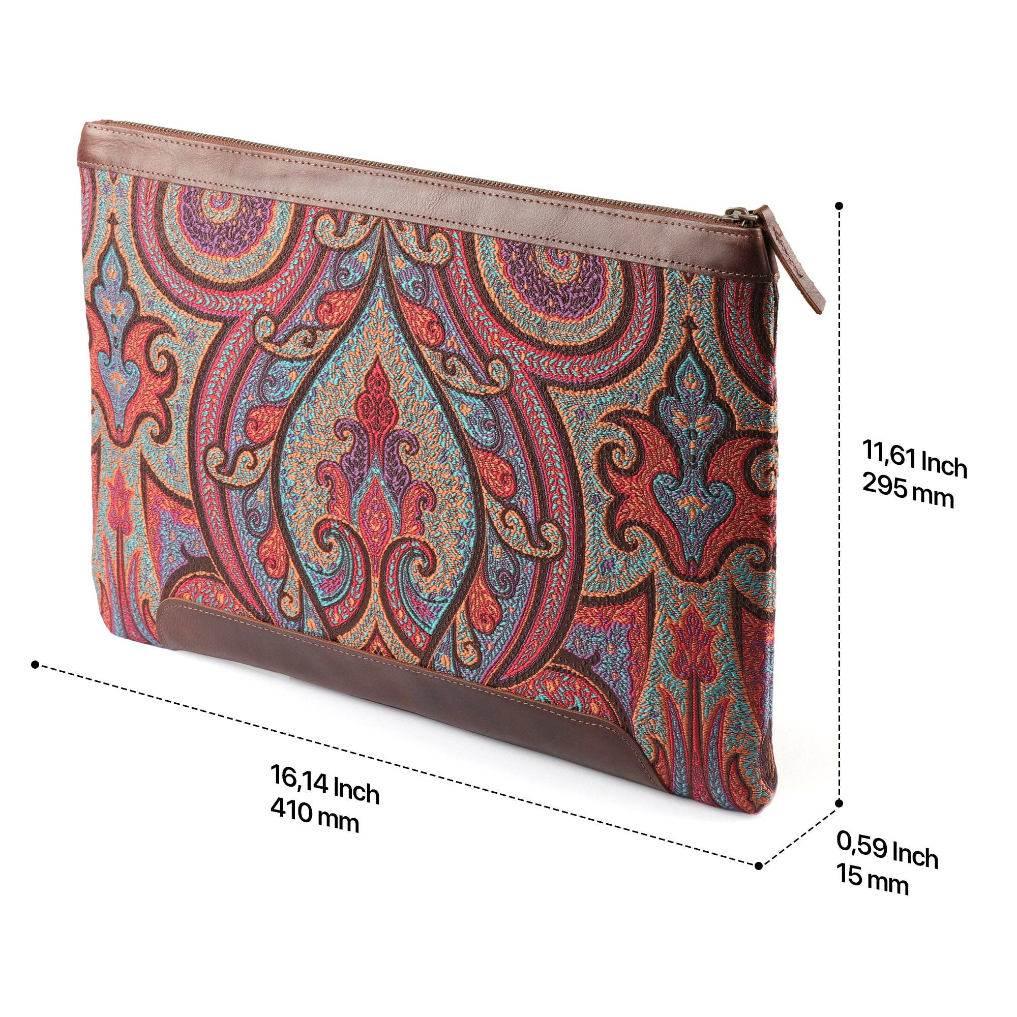 Londo - Wholesale Laptop/Tablet Case - Women's - Londo Personalized Top Grain Leather Laptop Bag Sleeve for MacBook Pro & Air - 16'', 15", 14'', 13.3'', M1 Pro Max, M2, M3, M4 - Designer Case3