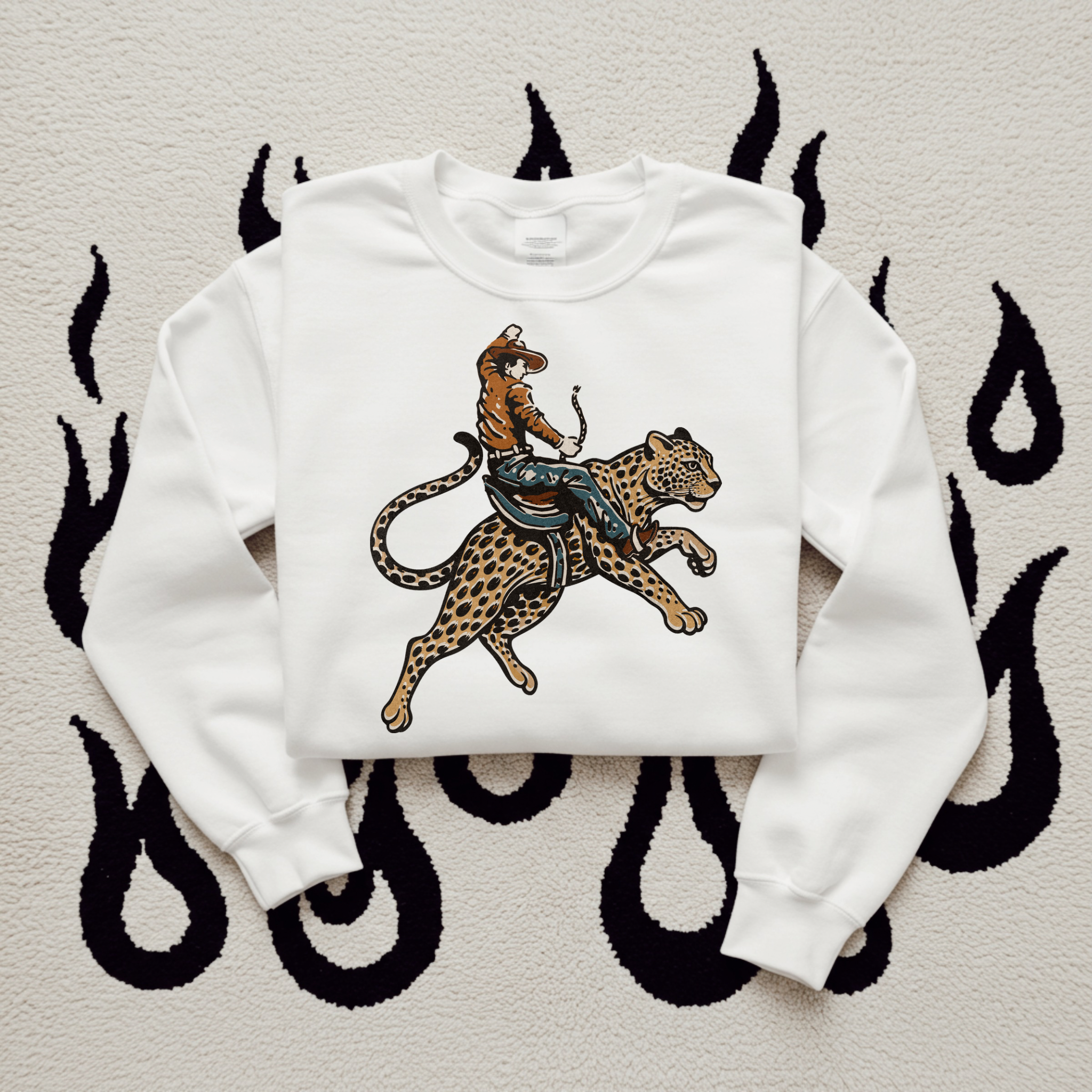 Gunpowder and Glam Boutique - Wholesale Graphic Sweatshirt - Women's - Cowboy Jaguar Tee or Crewneck3
